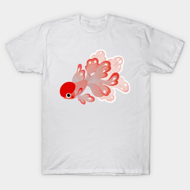 Red cap Oranda1 T-Shirt by pikaole